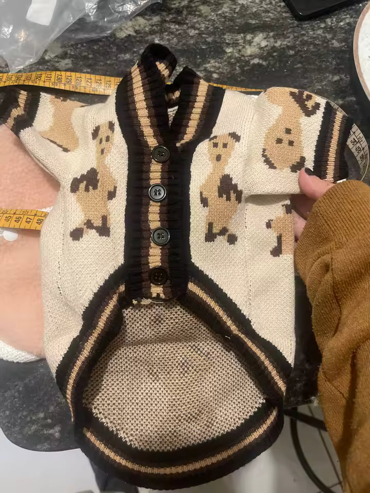 Knitted Cardigan, Bear