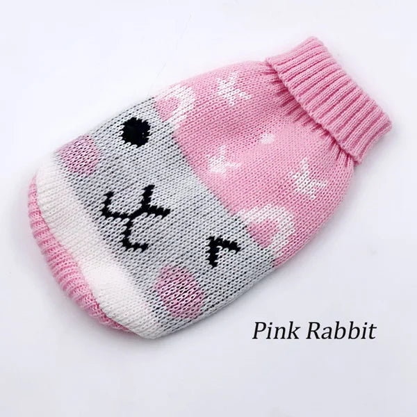 HOOPREETY Turtleneck Sweater, Pink Rabbit
