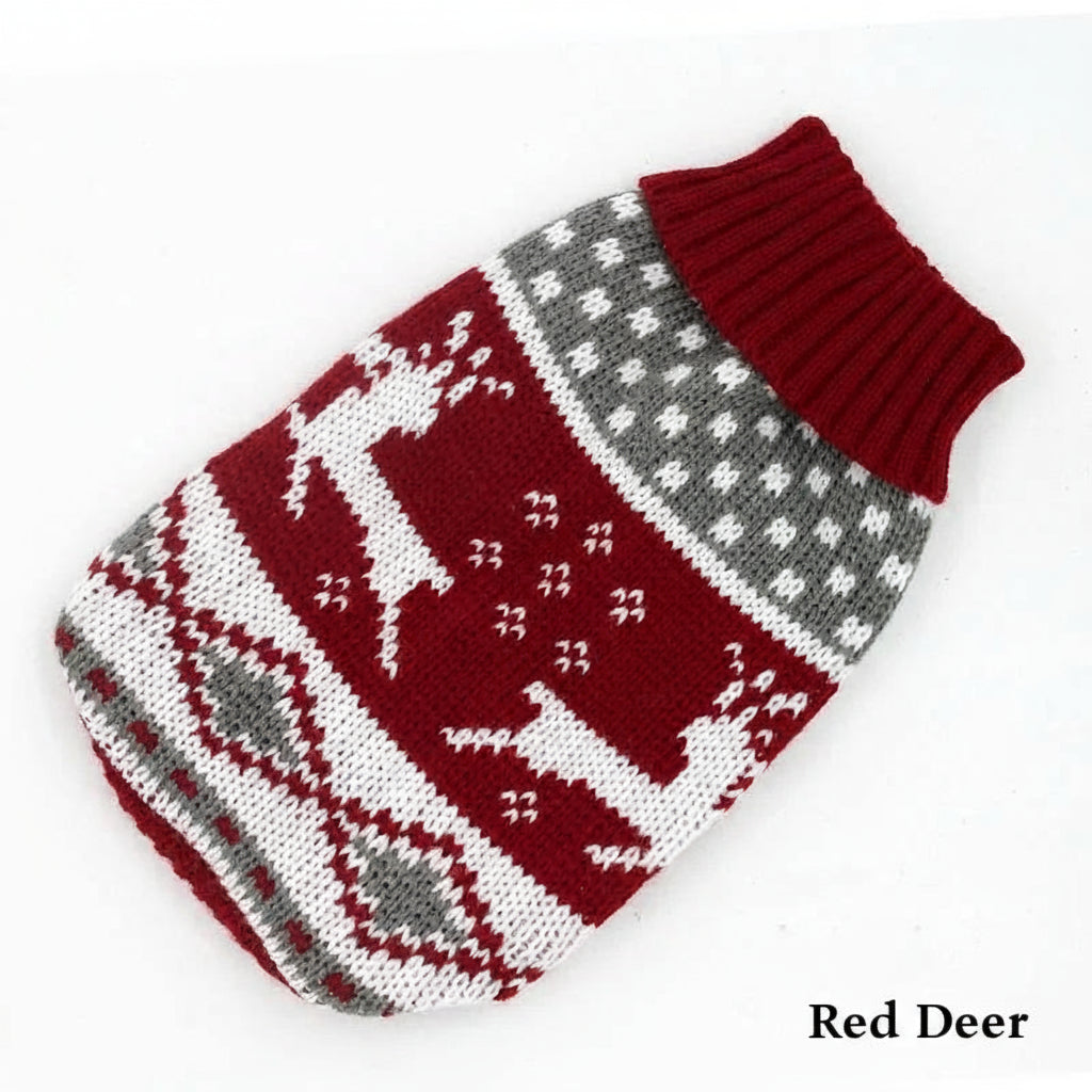 HOOPREETY Turtleneck Sweater, Red Deer