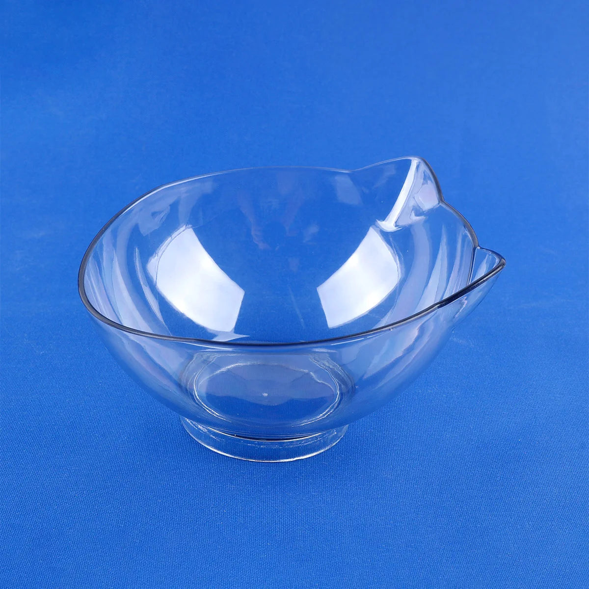 Inclined Cat Face Bowl, Clear 