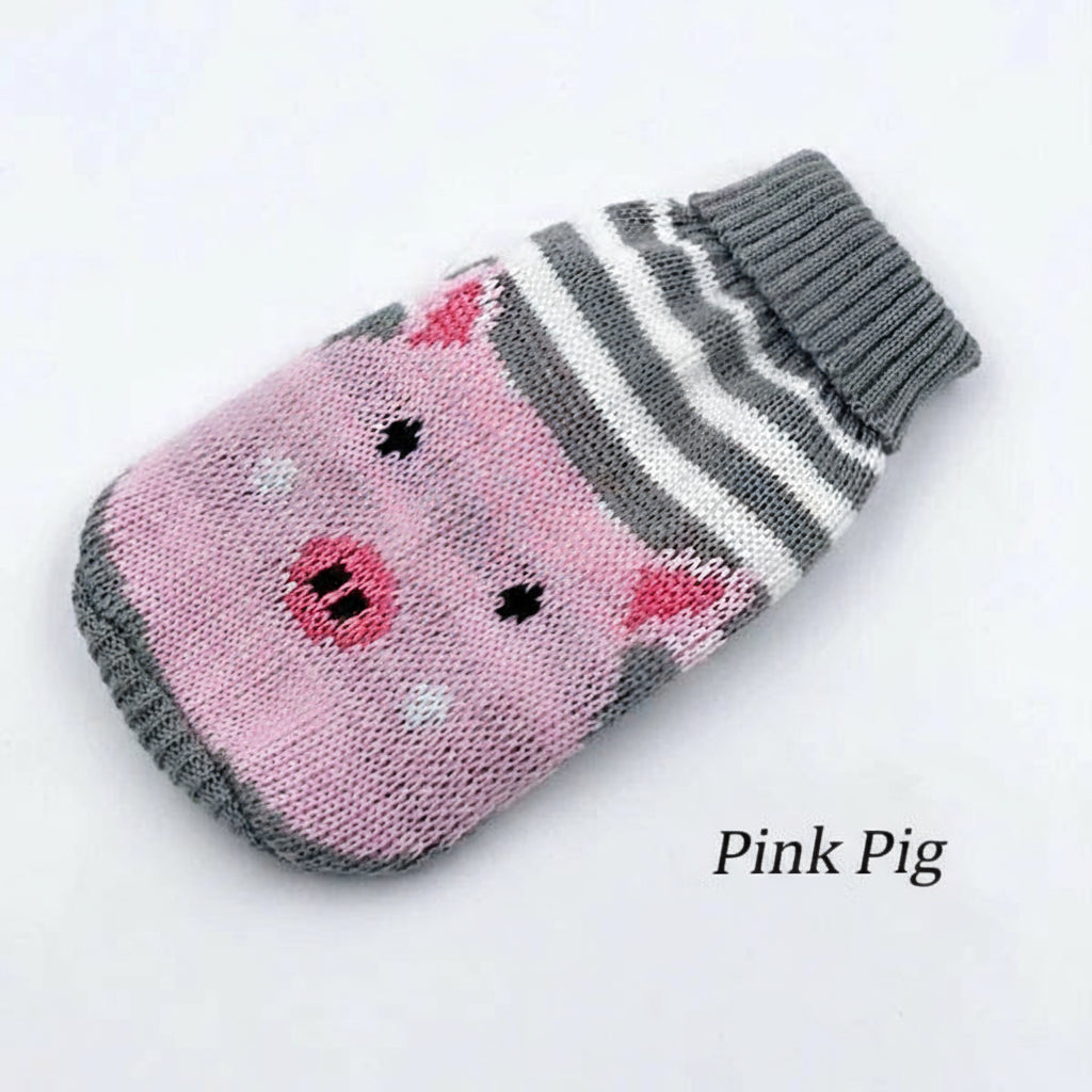 HOOPREETY Turtleneck Sweater, Pink Pig