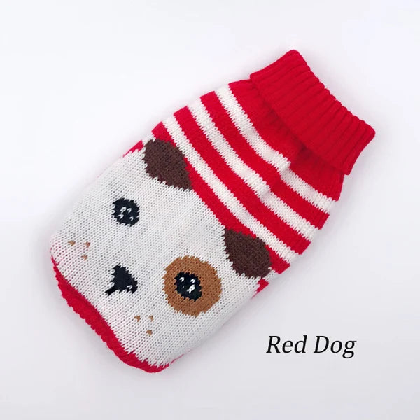 HOOPREETY Turtleneck Sweater, Red Dog