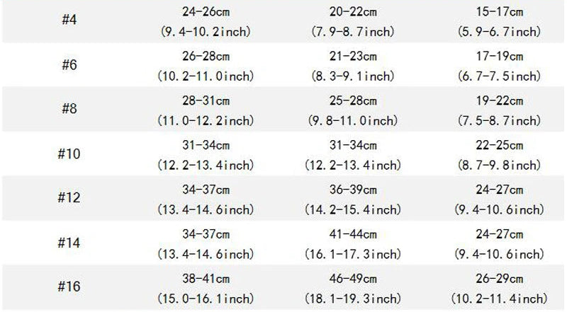 HOOPREETY Turtleneck Sweater, Size Chart