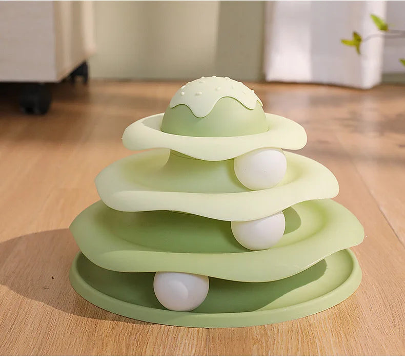 Ice Cream Tower with Balls, Green