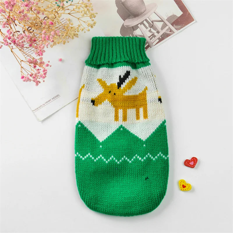 Knitted Turtleneck, Holiday Reindeer