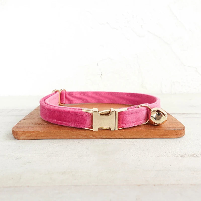 Velvet Customized Collar, Rose