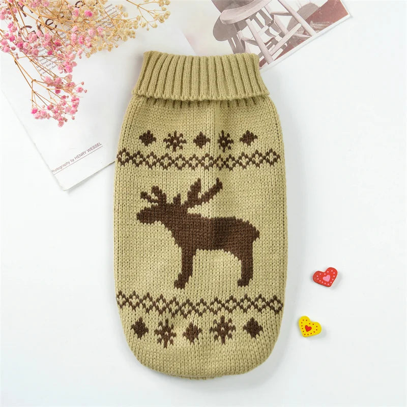 Knitted Turtleneck, Reindeer