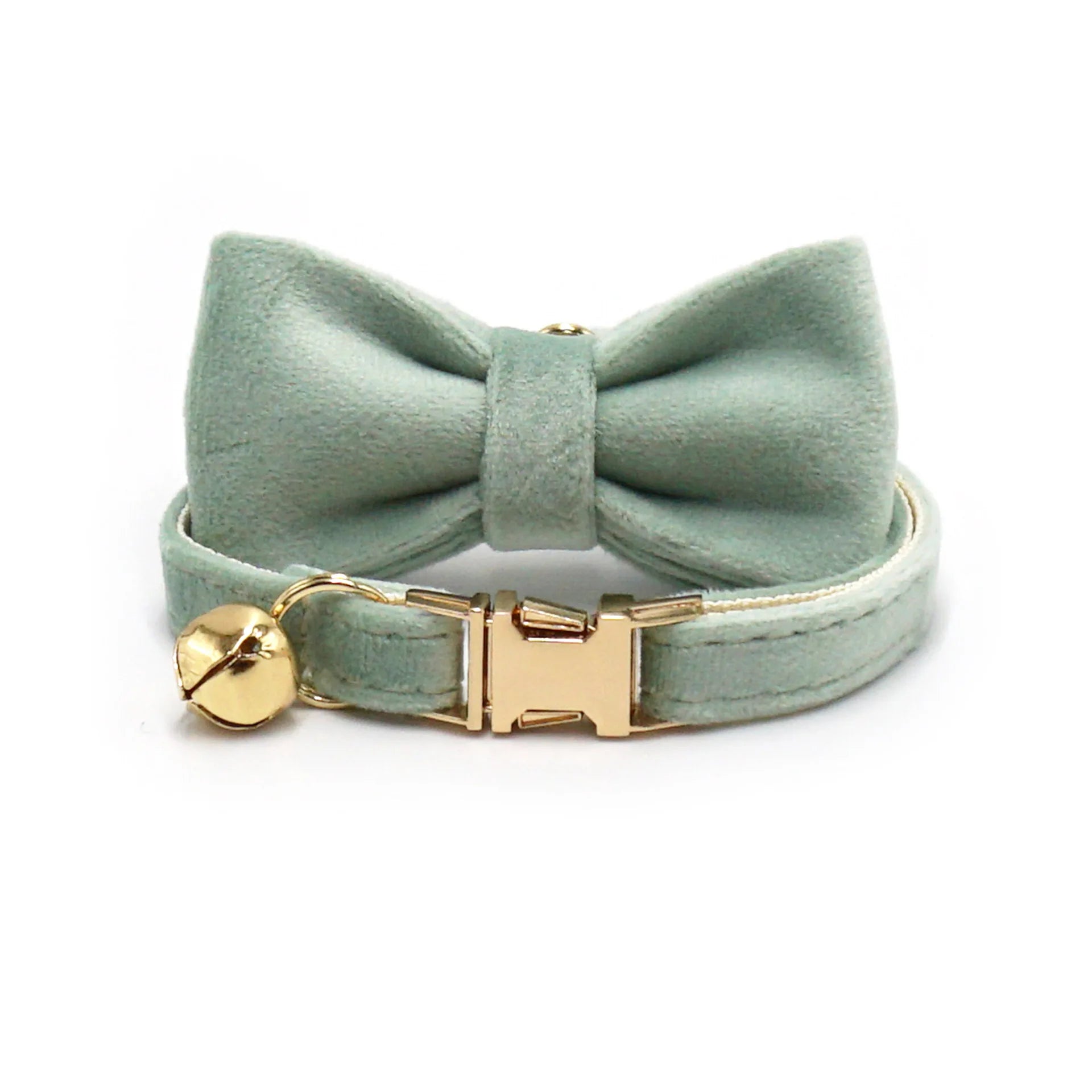 Velvet Customized Collar, Light Green