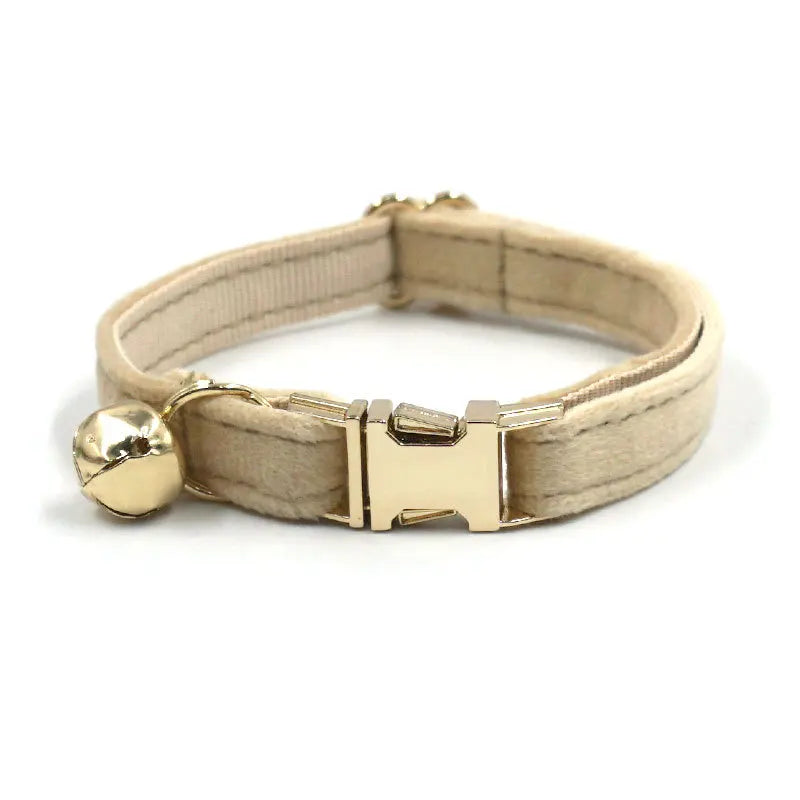 Velvet Customized Collar, Khaki