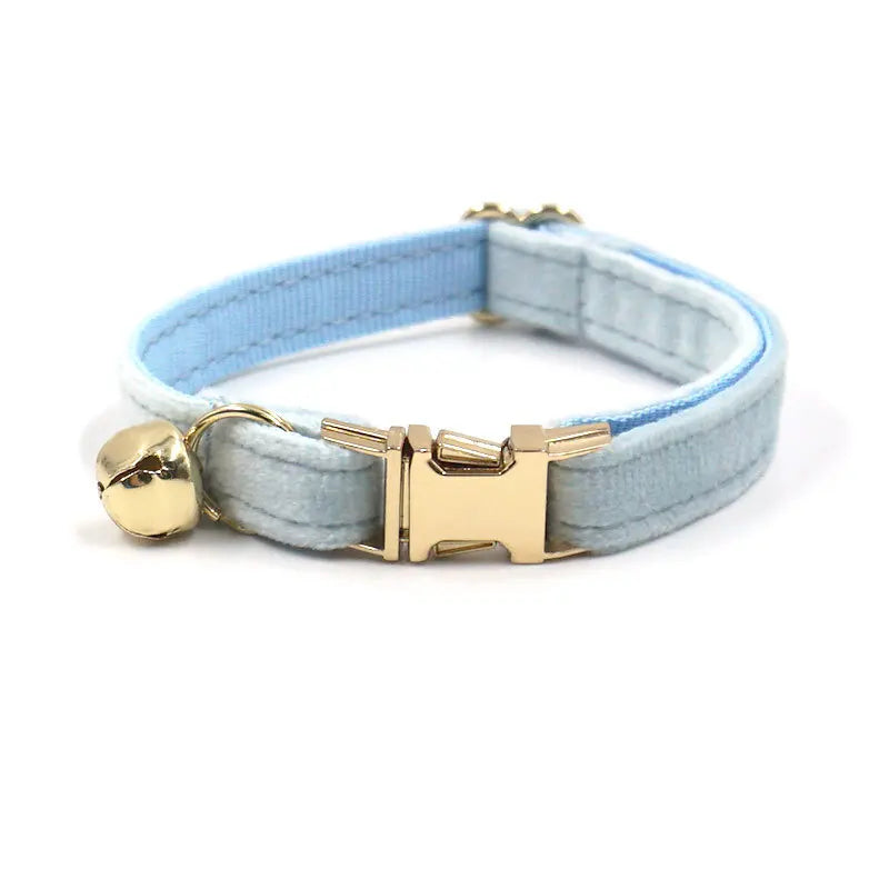 Velvet Customized Collar, Blue