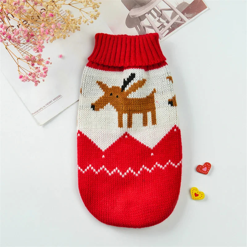 Knitted Turtleneck, Holiday Reindeer