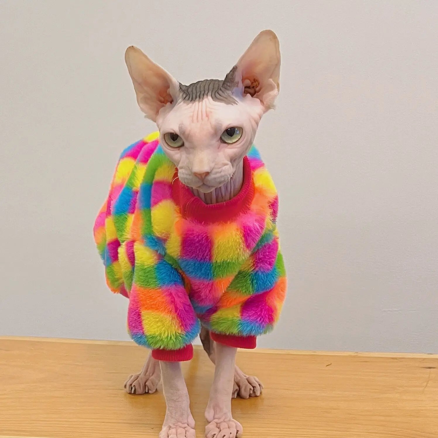 Rainbow Plaid Fleece