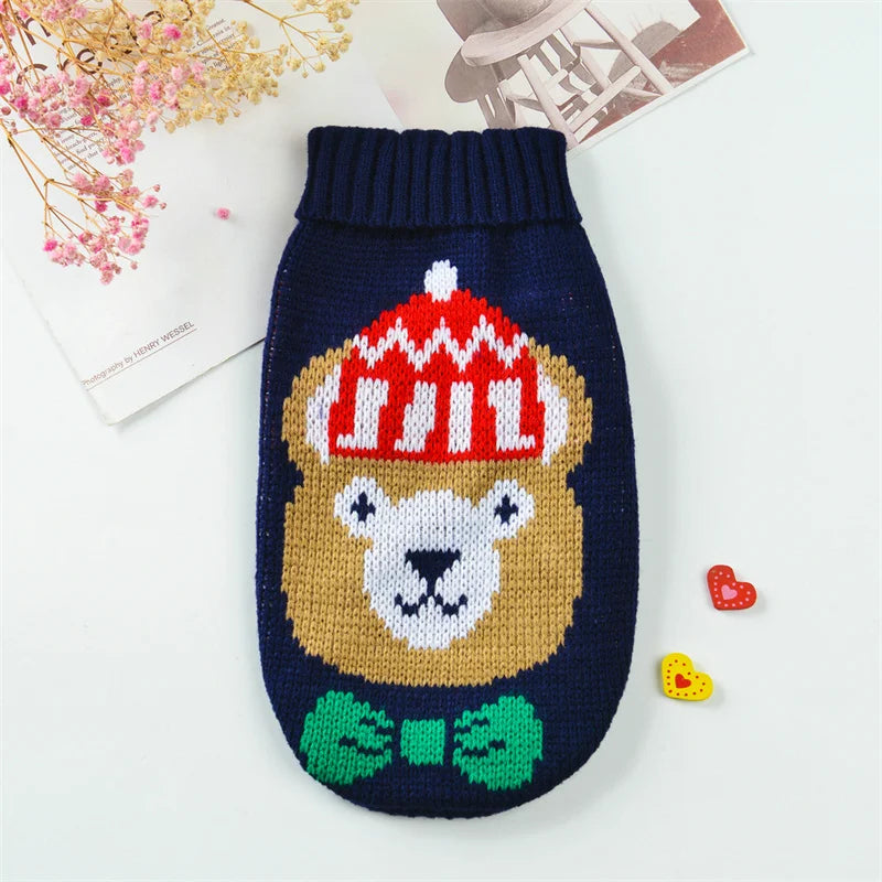 Knitted Turtleneck, Teddy Bear