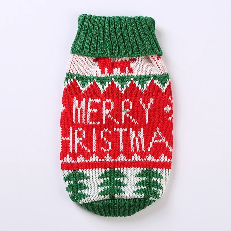 Knitted Turtleneck, Holiday Merry Christmas