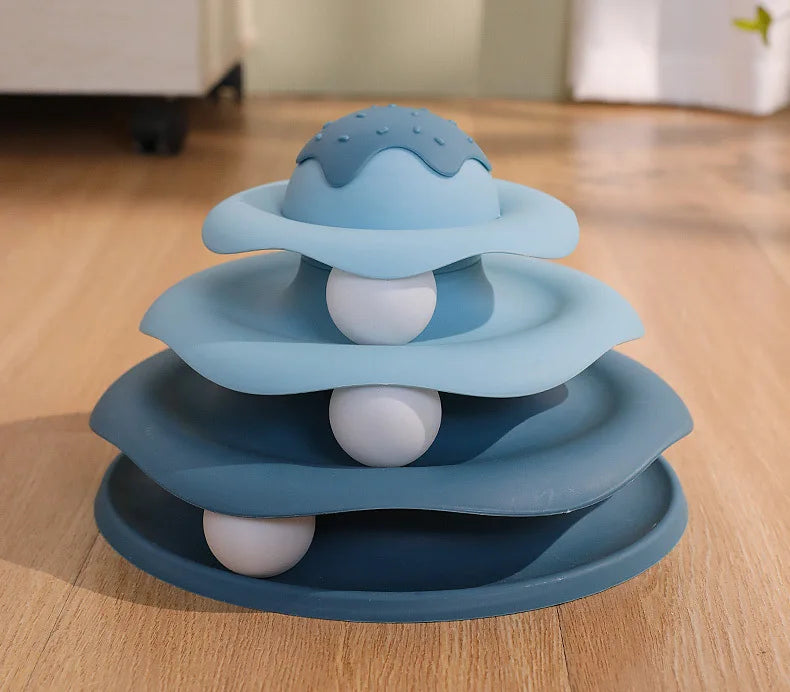 Ice Cream Tower with Balls, Blue