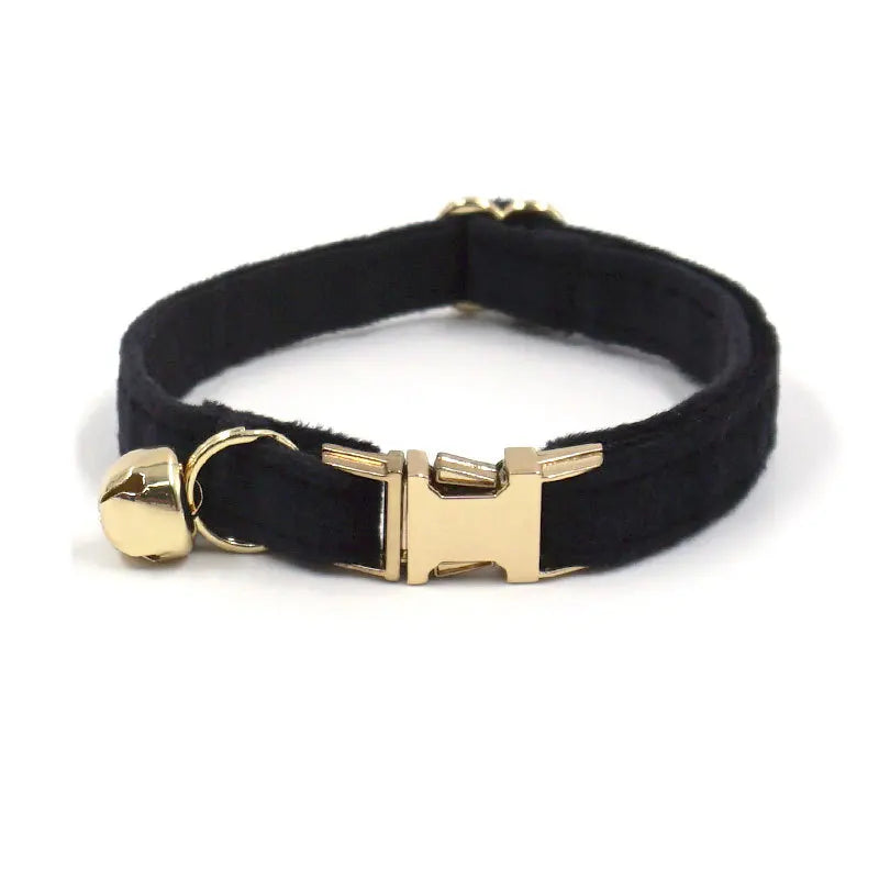 Velvet Customized Collar, Black