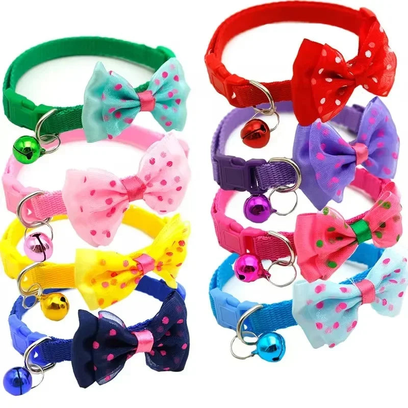 Polka Dot BowTie Collar
