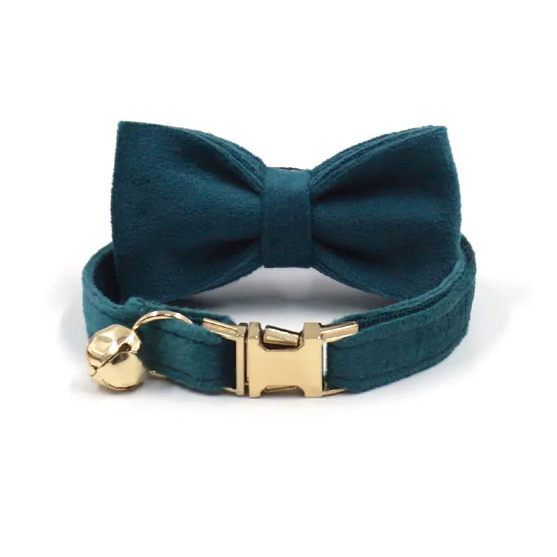Velvet Customized Collar, Green