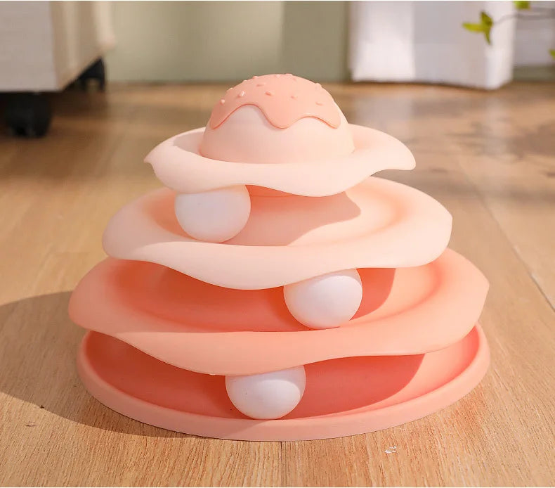 Ice Cream Tower with Balls, Pink