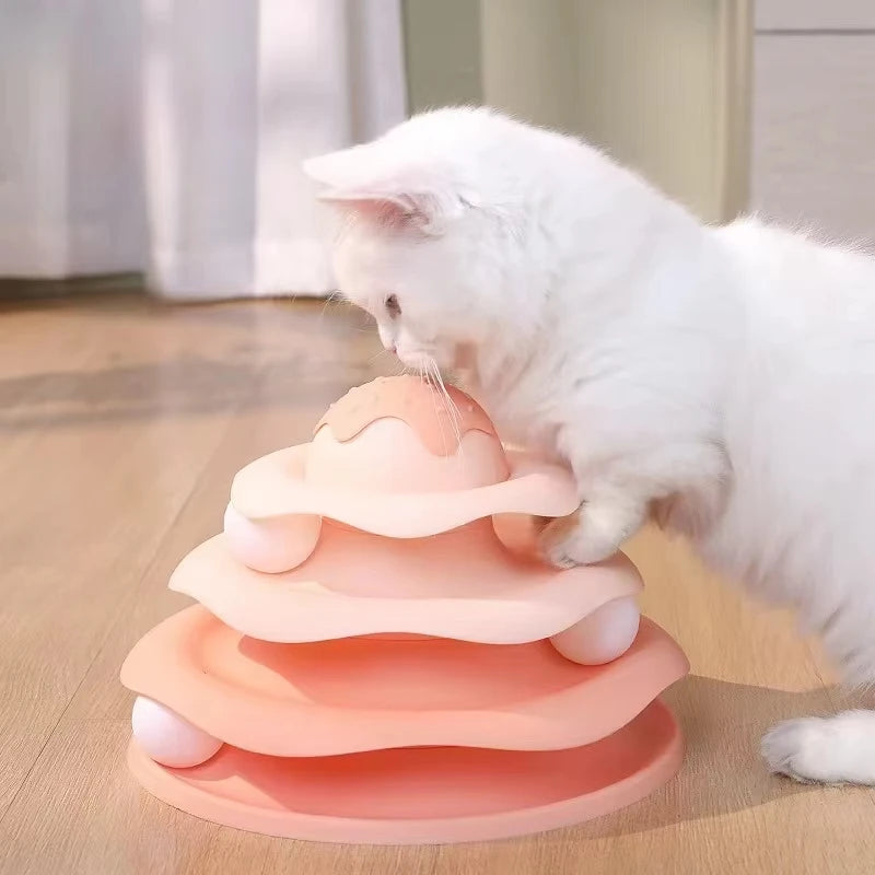 Ice Cream Tower with Balls, Pink