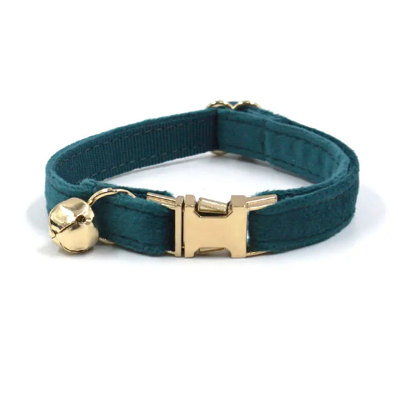 Velvet Customized Collar, Green