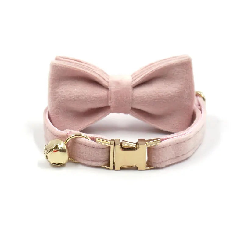 Velvet Customized Collar, Pink