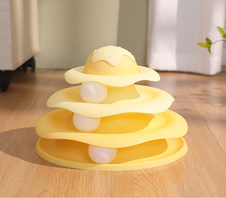 Ice Cream Tower with Balls, Yellow