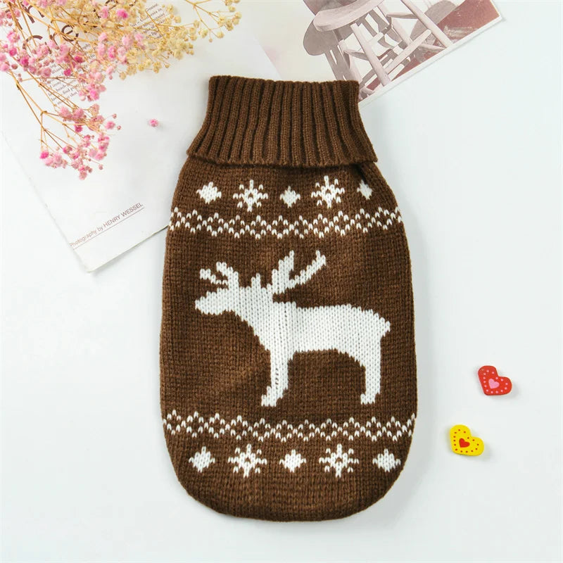 Knitted Turtleneck, Reindeer
