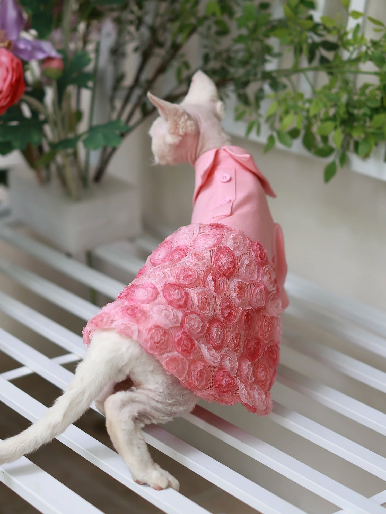Floral Design Dress in Pink
